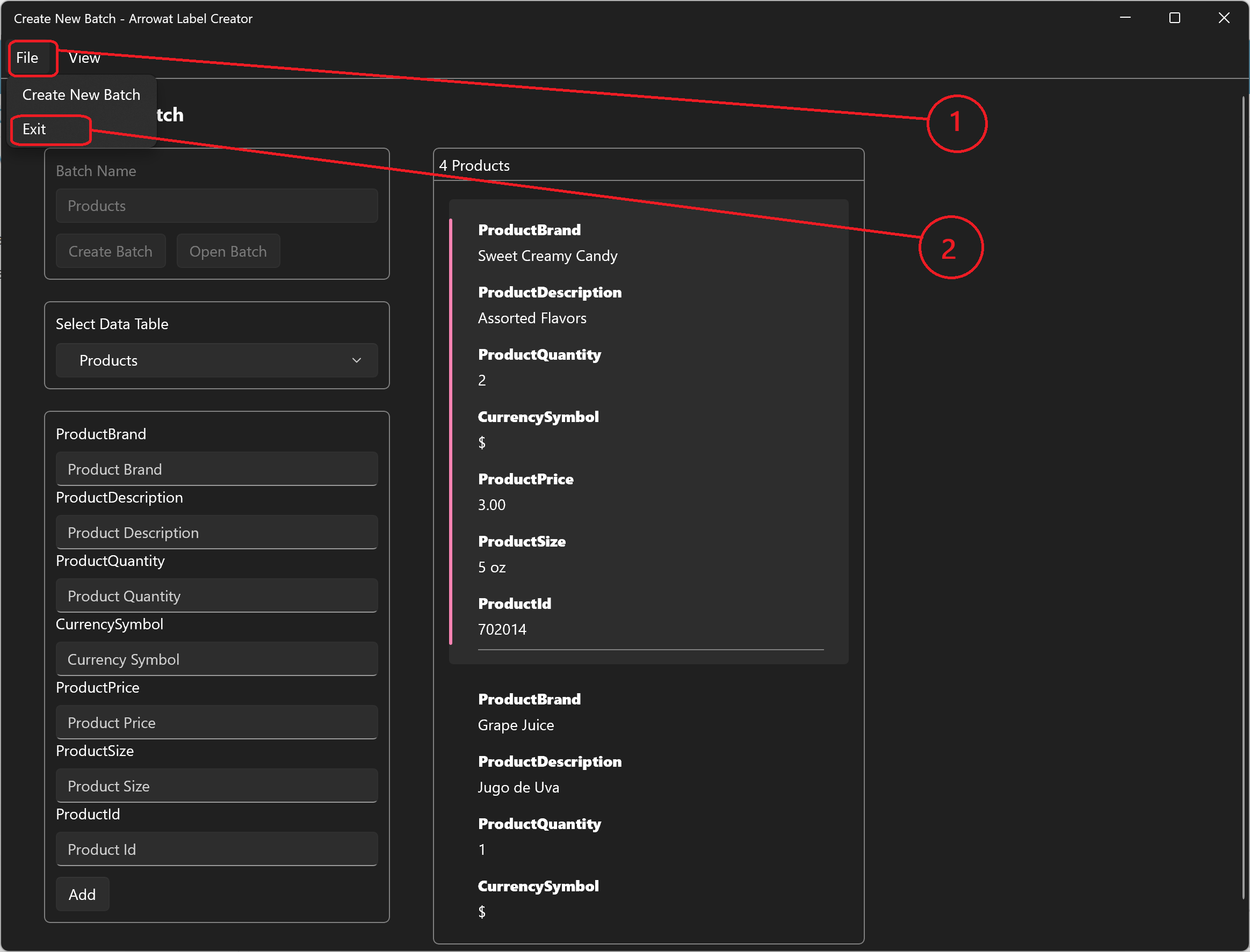 Batch Builder Create Batch