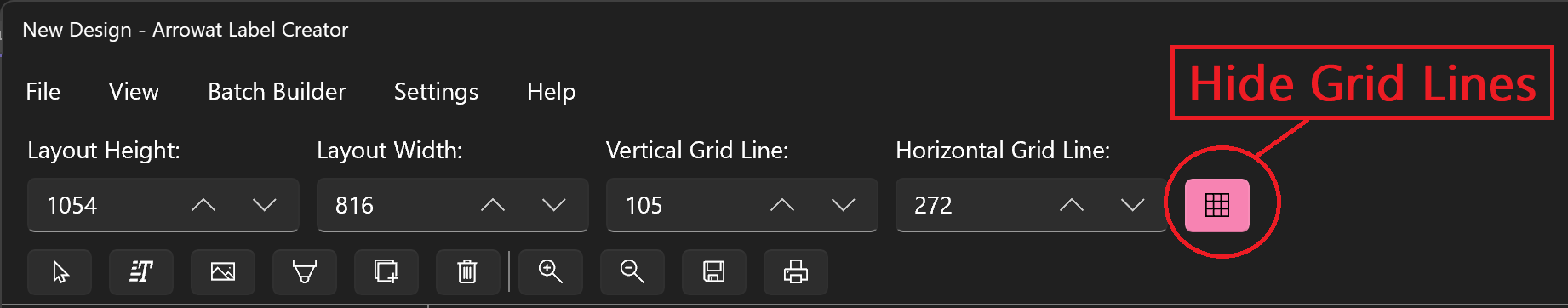 Hide Grid Lines