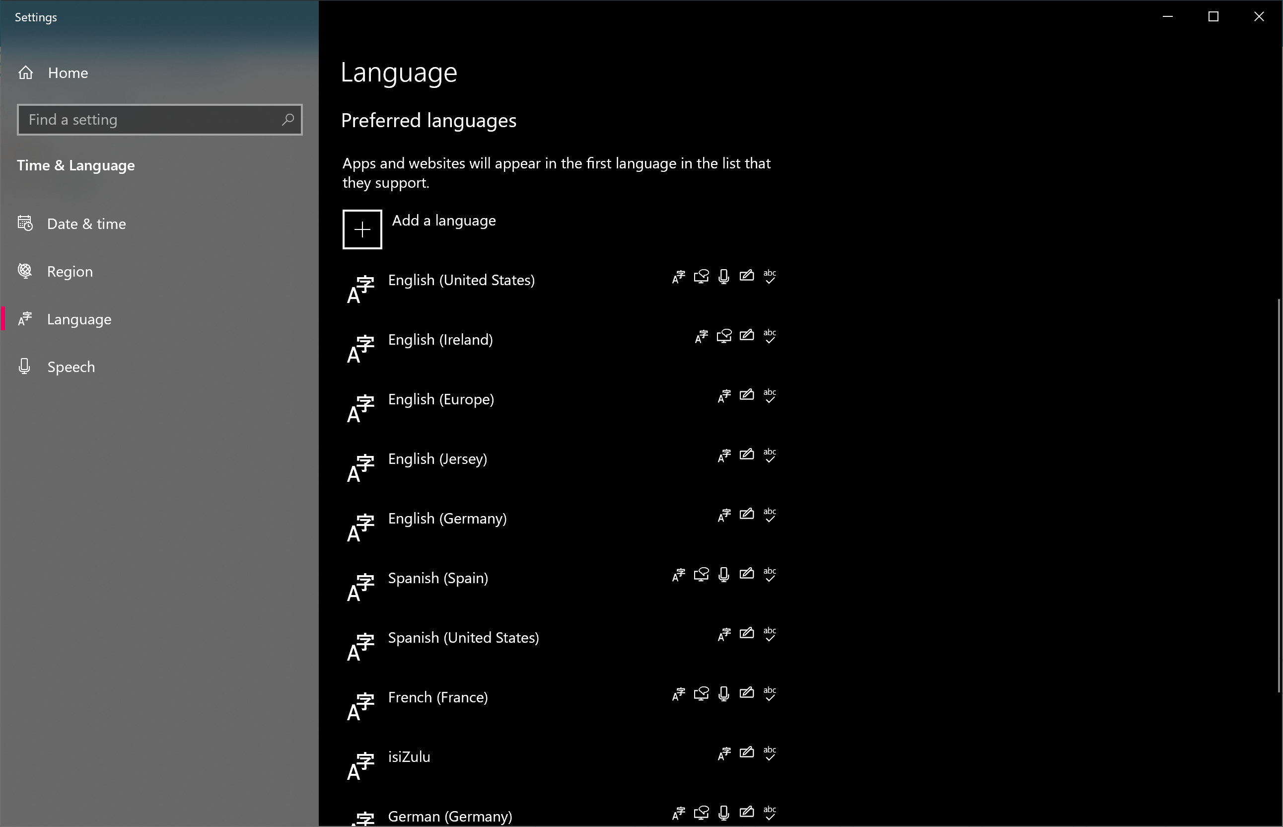 language-region-data-format