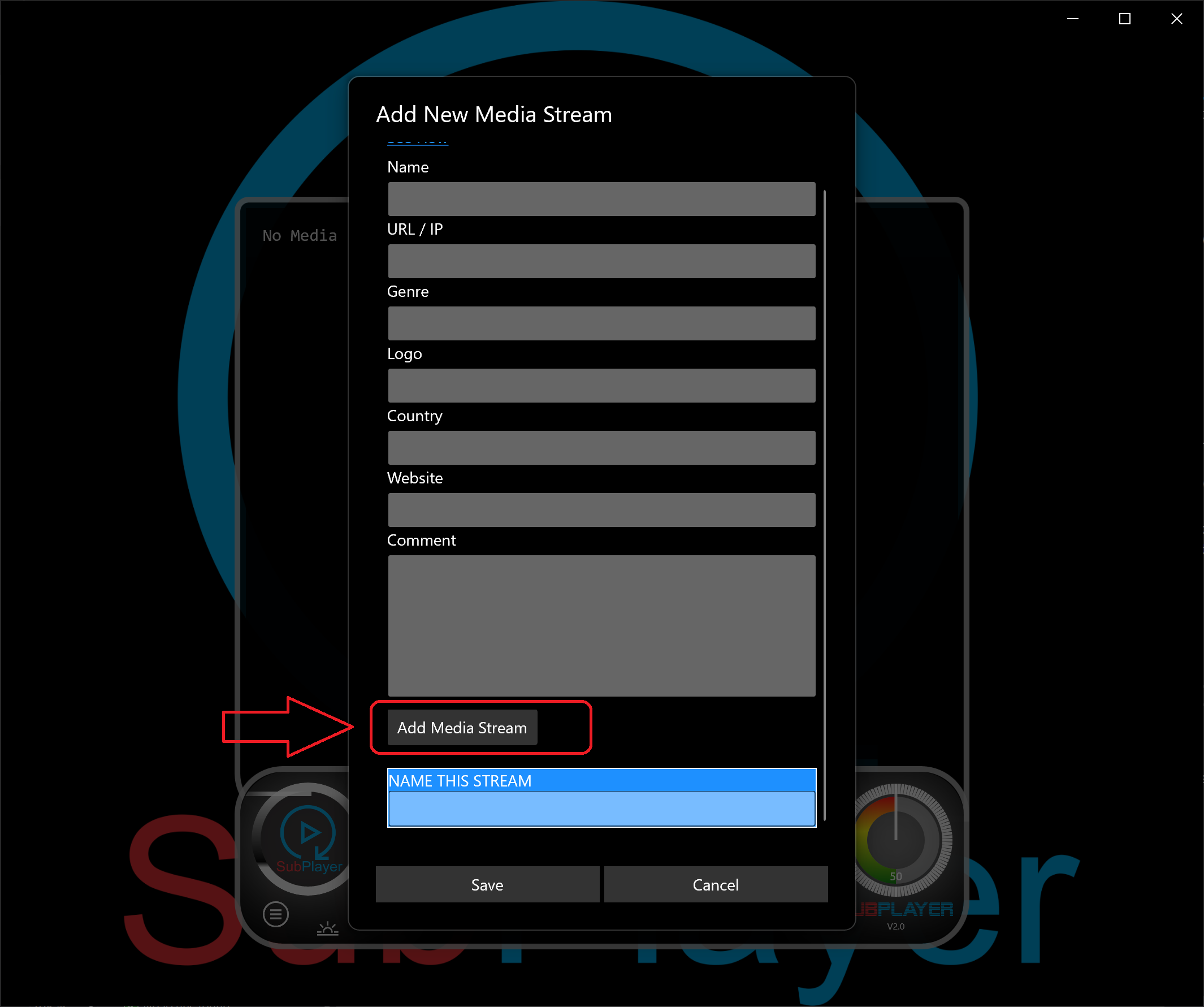 subplayer for internet radio stations